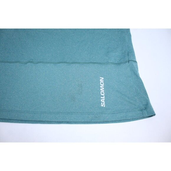 Soloman Activewear SS Shirt L Blue Green Outdoor Hiking Workout Lightweight - Picture 6 of 7